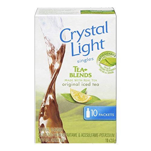 Crystal Light Singles, Iced Tea, 120 Packets (12 Boxes of 10 Packets)