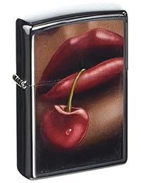 Zippo Mechero de cereza, High Polish cromado