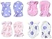 Gerber Baby-Girls Mittens, Leopard, 0-3 Months (Pack of 4)