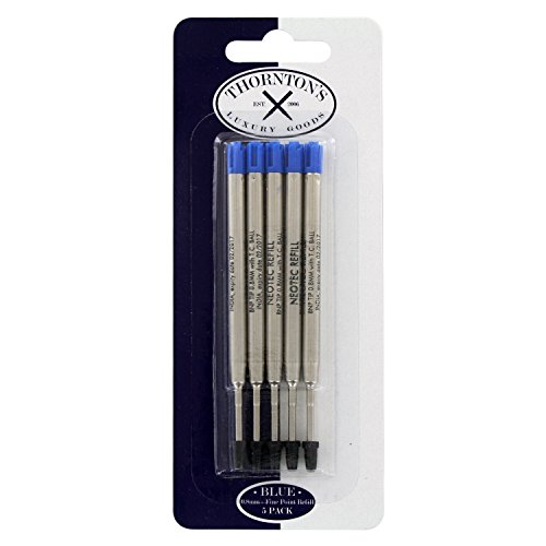 Parker style ballpoint refill, 5/pack size: fine point