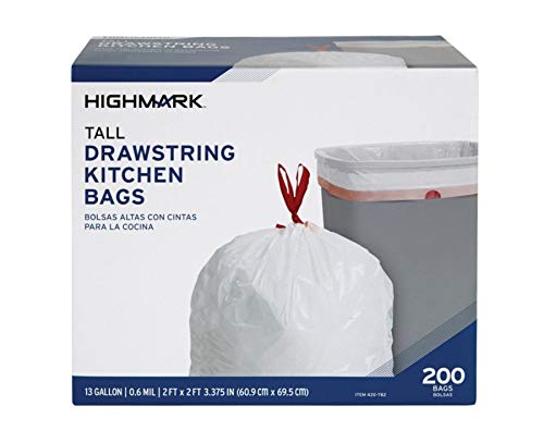 HighmarkTrash Bags, 13 Gallons, Box Of 200, DP09288