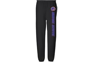 CAMPUS LAB Official Collegiate NCAA Jogger Sweatpants Unisex for Men & Women Collegiate Team Logo Black Collection