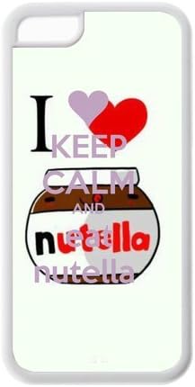 Fashion Keep Calm And Eat Nutella Personalized iPhone 5C Rubber Silicone Case Cover