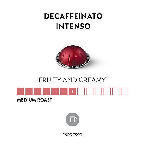 Nespresso Capsules VertuoLine, Decaffeinato Intenso, Medium Roast