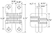 Ranbo (1 Pair) Hidden gate Hinge Stainless Steel Invisible Door Hinges Concealed Barrel Wooden Box Silver (1-3/4 inch)