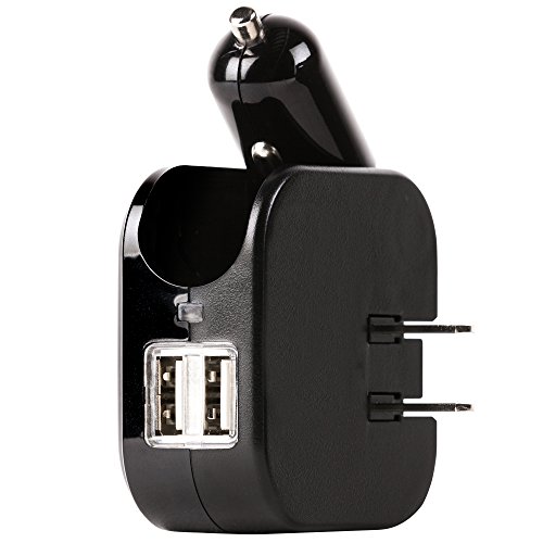 Gear Aid 2 Amp Dual USB Wall and Car Charger