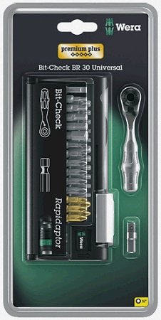 Click Here to See More Images Wera BC BR 30 Universal Bit Ratchet (Zyklop Mini) Set