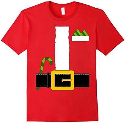Mens Santa Claus T-shirt Christmas Red Costume Belt Omg Clause 3XL Red