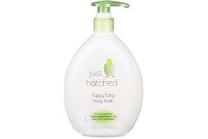 Just Hatched Happy Baby Body Wash, Moisturizing, Huggable Yummy Fragrance, Gentle for Newborns, for Sensitive Skin, Hypoallergenic, Gluten Free, 13.5 fl oz