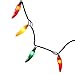Vickerman 35 Red-Green-Yellow Mini Light Chili Pepper Set on Green Wire