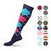 HLTPRO Compression Socks for Women and Men - Knee High Support Socks fit for Running, Nurses