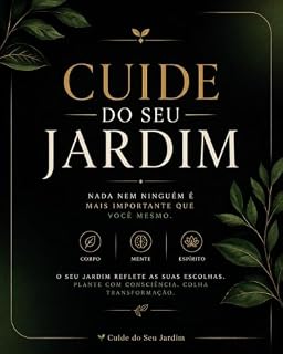 Livro Cuide do Seu Jardim: Nada Nem Ninguém é Mais Importante que Você Mesmo: Uma jornada de autoconhecimento, cura emocional, responsabilidade pessoal e transformação de vida.