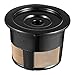 6 Pack Universal Reusable K Cup Coffee Filter for Keurig 2.0 & 1.0 Coffee Makers, Refillable Ground Coffee Filter, Compatible with K-Cup Pod Coffee Makers