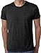 Yoga Clothing For You Mens Lightweight Burnout Tee Shirt, Large Black
