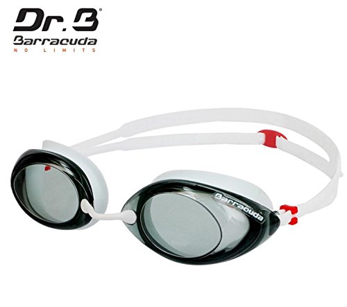 Barracuda Dr.B Optical Swim Goggle RACER with 3 Nose Bridges,Corrective,Comfortable No leaking, Easy adjusting for Adults Women Ladies, incl. carry case #32295 (-4.5)