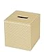 JackCubeDesign Square Tissue Box Cover Holder Case Kleenex Cover Holder Box Napkin Holder Organizer Stand(Gold, 5.4 X 5.4 X 5.6 inches)- MK272B