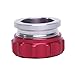 HiwowSport 1.5inches Aluminium Alloy Fuel Cap Weld On Filler Neck And Oil Tank Cap Red Color (1.5inch)