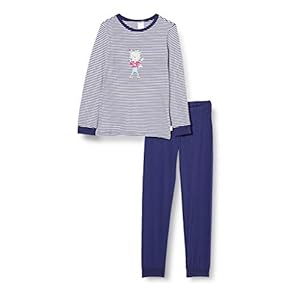 Schiesser Cat Zoe Md Schlafanzug lang meisjes Pyjamaset