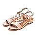 Alexis Leroy Summer Women's Classic Buckle Design Fashion Flat Sandals