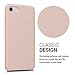 kwmobile Softcase for > Apple iPhone 7 < with artificial leather cover - Back case protective case in beige