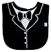 Black Large Tuxedo Bib, Frenchie Mini Couture