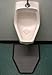 SaniPro, Black Urinal Mat, Disposable (Case of 6) (buy 9 cases get 1 free)