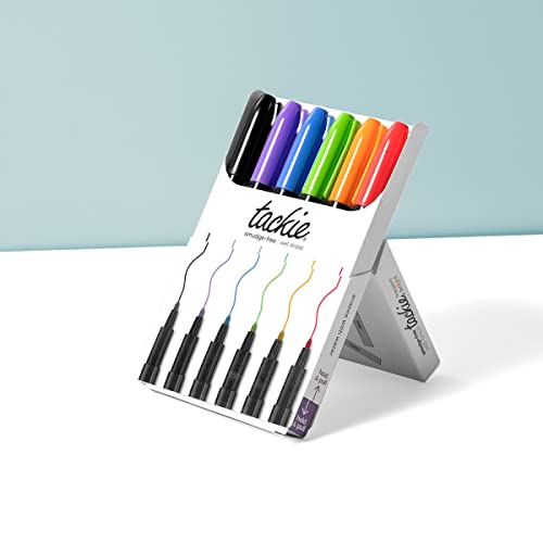 Tackie Markers Smudge Free, Wet Erase Pens for Dry Erase, Acrylic and