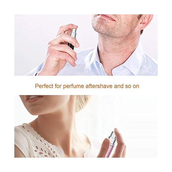 Perfume-Atomiser-Bottles-Scoolr-5-Pieces-Perfume-Atomisers-Refillable-Perfume-Atomizer-Mini-Perfume-Bottles-Travel-Fragrance-Empty-Spray-Bottle-with-Funnel-Pipette-Pink-Flannelette-Bag-6ml Perfume Atomiser Bottles, Scoolr 5 Pieces Perfume Atomisers Refillable Perfume Atomizer Mini Perfume Bottles Travel…