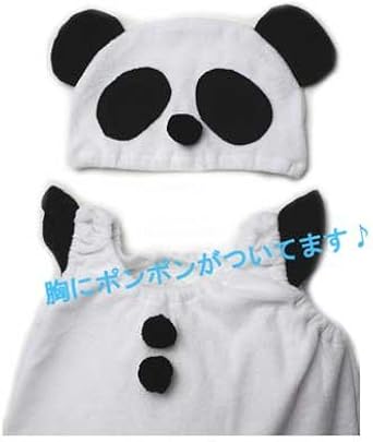 Amazon Co Jp パンダ 帽子付きパンダロンパース 着ぐるみ 60ｃｍ70ｃｍ80ｃｍ 70cm 服 ファッション小物
