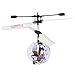 Leegor RC Toy Epoch Air RC Flying Ball, RC Drone Helicopter Ball Built-in Shining LED Lighting for Kids Teenagers Colorful Flyings for Kids Toy Christmas Gift (Clear)
