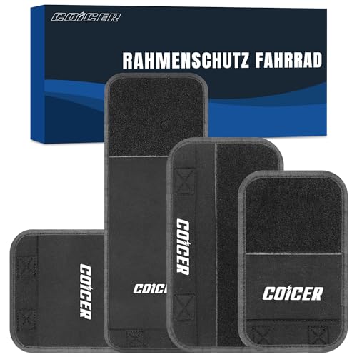 COICER Bicycle Frame Protection Transport | Set of 4 | Transport Protection Suitable for Thule Bicycle Carrier Carbon Frame Protection Bicycle Carrier Accessories Ebike Frame Protection Attachment (M,L,XL,XXL)