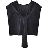 Womens Striped Pashmina Shawls and Wraps Knitted Sweater Casual Shawl Wraps Scarf Cardigan Cape Cashmere Shoulder Top