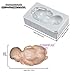 Funshowcase Large Sleeping Baby Silicone Mold for Cake Decoration Candy Soap Making