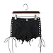 ChongErfei Women's Sexy High Waist Casual Mini Hot Pants Cut Off Denim Jeans Shorts Pants