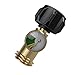 Propane Tank Gauge - Gas Pressure Meter, Solid Brass RV Propane Gas Level Indicator, Tank Connector Adapter, Leak Detector Fit QCC1/Type1 Connection for RV, Camper, Turkey Fryer, Cylinder, Gas Grill