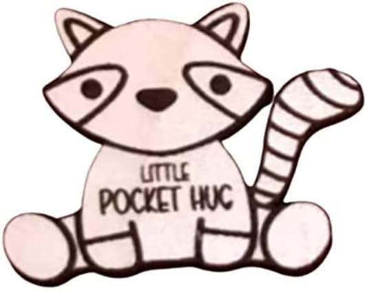 Mixed Media - Pocket Hug (Racoon)