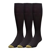 Gold Toe Men's 3-Pack Metropolitan Over-the-Calf Dress Socks