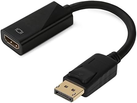 EasyLink DP to HDMI / DisplayPort to HDMI Cable Adapter for Mac/ DELL/ Lenovo/ Desktops/ Laptops/ HDTV, DP to HDMI (Male to Female) Cable Converter Full HD 1080p