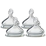 NUK 62656 Perfect Fit Replacement Nipples, Medium Flow, 4 Pack