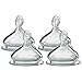 NUK 62656 Perfect Fit Replacement Nipples, Medium Flow, 4 Pack