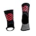 Sanabul Essential Striking Gel Muay Thai Ankle Support for Men & Women, Ankle Guard Foot Wraps Sleeve for MMA Kickboxing Martial Arts, 1 Pair, Red L/XL
