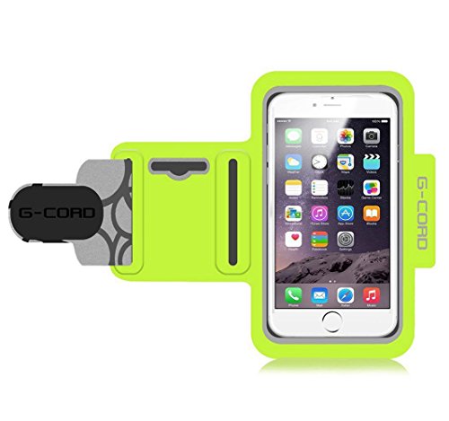 G-CordÂ® Sport Armband Running / Gym / Jogging Exercise Case Pouch with Key Holder for iPhone 5 5s 5c, iPhone 6 and More (Green)