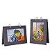 FORFOLIO 4x6 Flip Photo Album Picture Frames Collection Book Desktop Displaying Great Gifts for Family and Friends, Pack of 2 Hold 40 Prints (Black Cover, Black Interior)