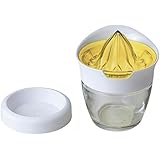 Prepara Glass Citrus Juicer with Storage, Yellow