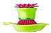 Vigar Flower Palm Dish Scrub Brush with Holder, Perfect Kitchen Brushes for Dishes, Sink Brush and Cleaning Brushes for Household Use, Pink, Green