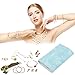Compact Travel Jewelry Case Bag Organizer for Vacation, Portable Foldable Smart Jewelry Organizer Roll Holder for Journey-Rings, Necklaces, Bracelets, Earrings, Blue