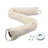 MAGZO Door Draft Stopper 36, Under Door Draft Blocker Noise Reducer Air Stopper Heavy Duty Door Bottom Insulation Sound Proof Cold Weather Door Snake Draft Blocker, 36in x 3in (Beige)