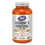 NOW Foods L-arginine/ornithine, 500mg/250mg, ( 250 Capsules )