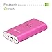 iKits [Qualcomm Certified] Panasonic Battery Cell Quick Charge 3.0 Power Bank Portable Charger External Battery Pack 10200mAh with Input:QC3.0, Output:2.4A+QC for iPhone/iPad, Samsung & more Rose Red