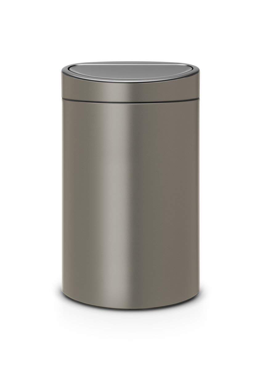 Brabantia Recycling Touch Bin, Beige, 2 inner Buckets (10L + 23L)